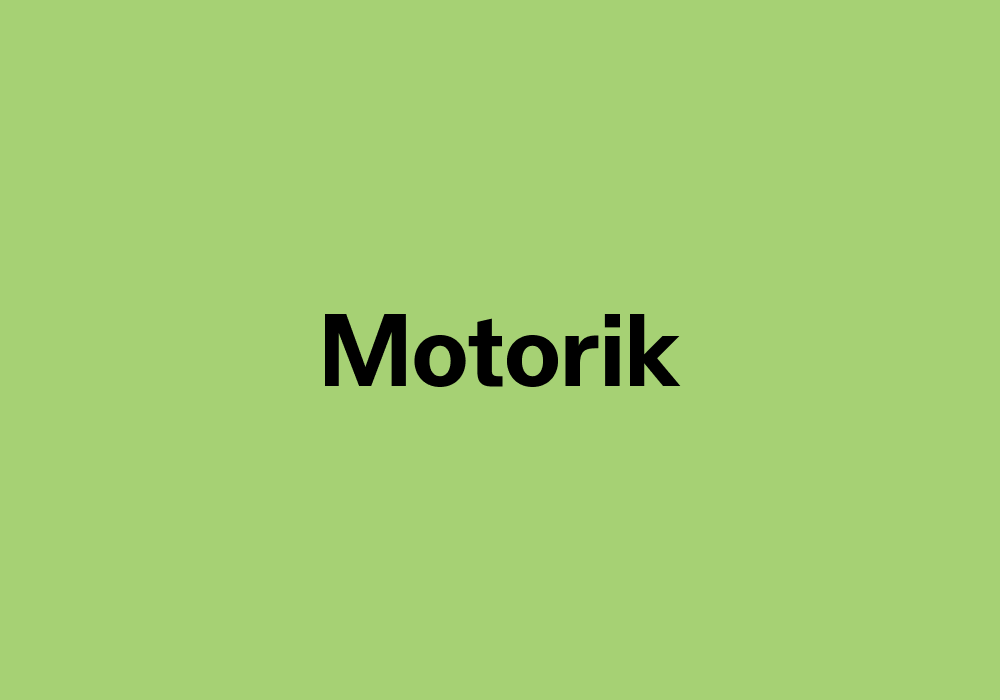 Il nome Motorik composto nel carattere Motorik di Monokrom