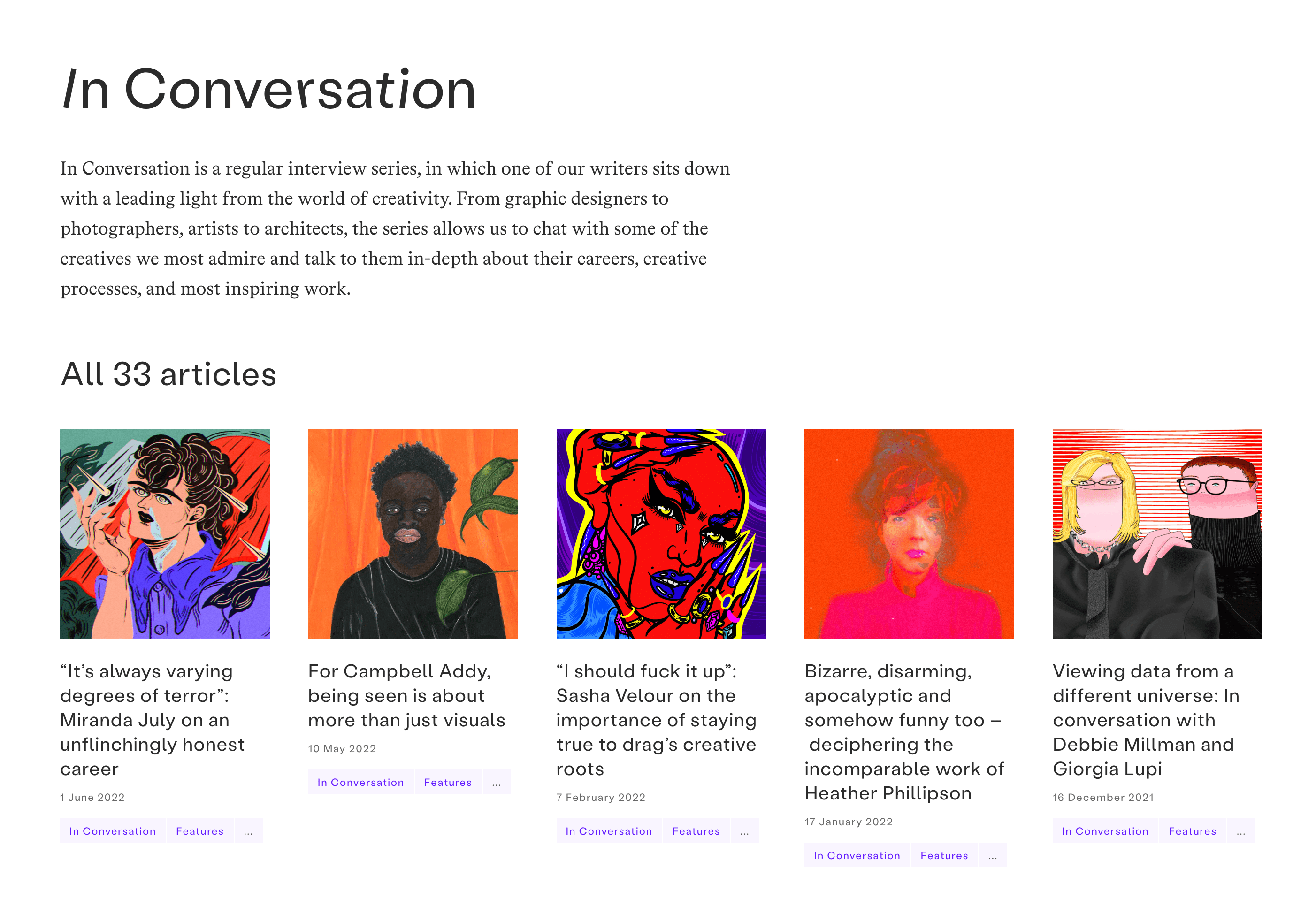 Archivio della serie In Conversation di It’s Nice That